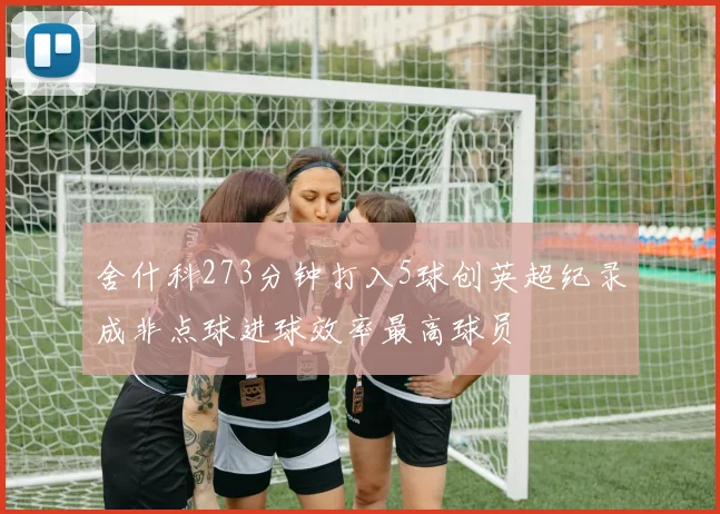 舍什科273分钟打入5球创英超纪录成非点球进球效率最高球员